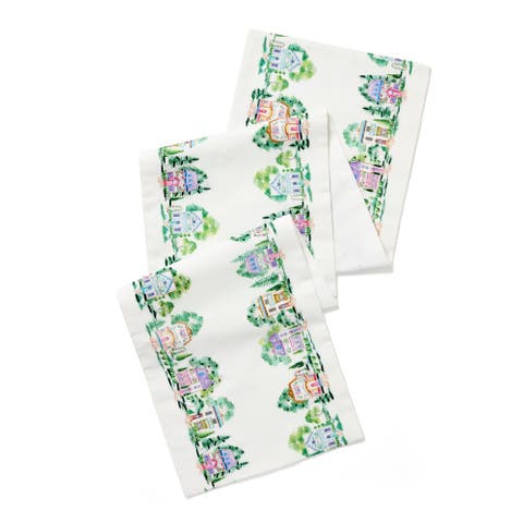 Spice Village Print Embroidered Runner
