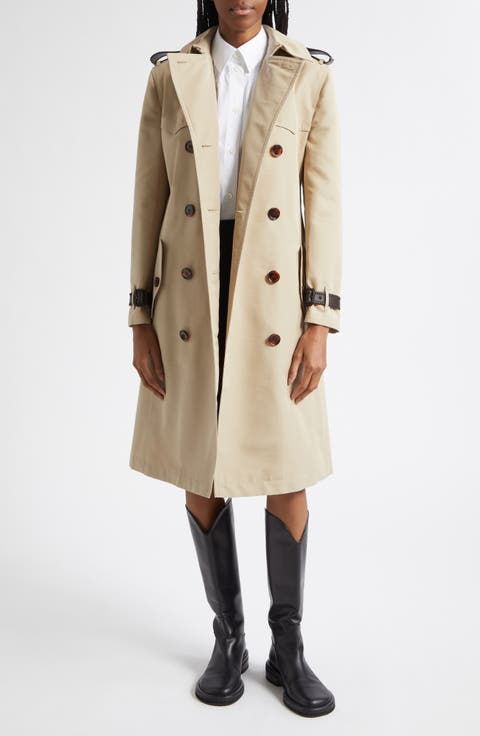 Foxfield Silk & Cotton Trench Coat
