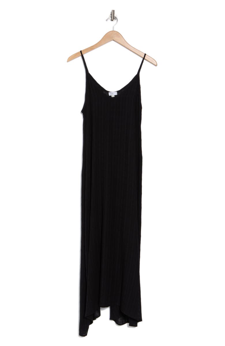 NORDSTROM RACK Textured Flowy Cover-Up Dress, Alternate, color, Black