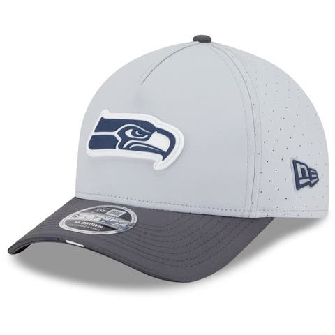 Men's New Era  Gray/Graphite Seattle Seahawks 2025 NFL Training Camp A-Frame 9FORTY Adjustable Hat