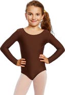 Leveret Girls Long Sleeve Leotard
