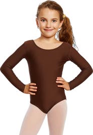 Leveret Girls Long Sleeve Leotard