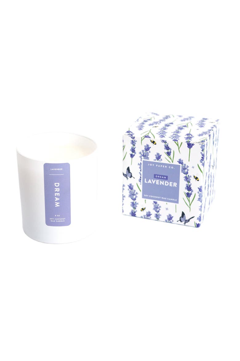 Dream Coconut Soy Candle, Main, color, Lavender