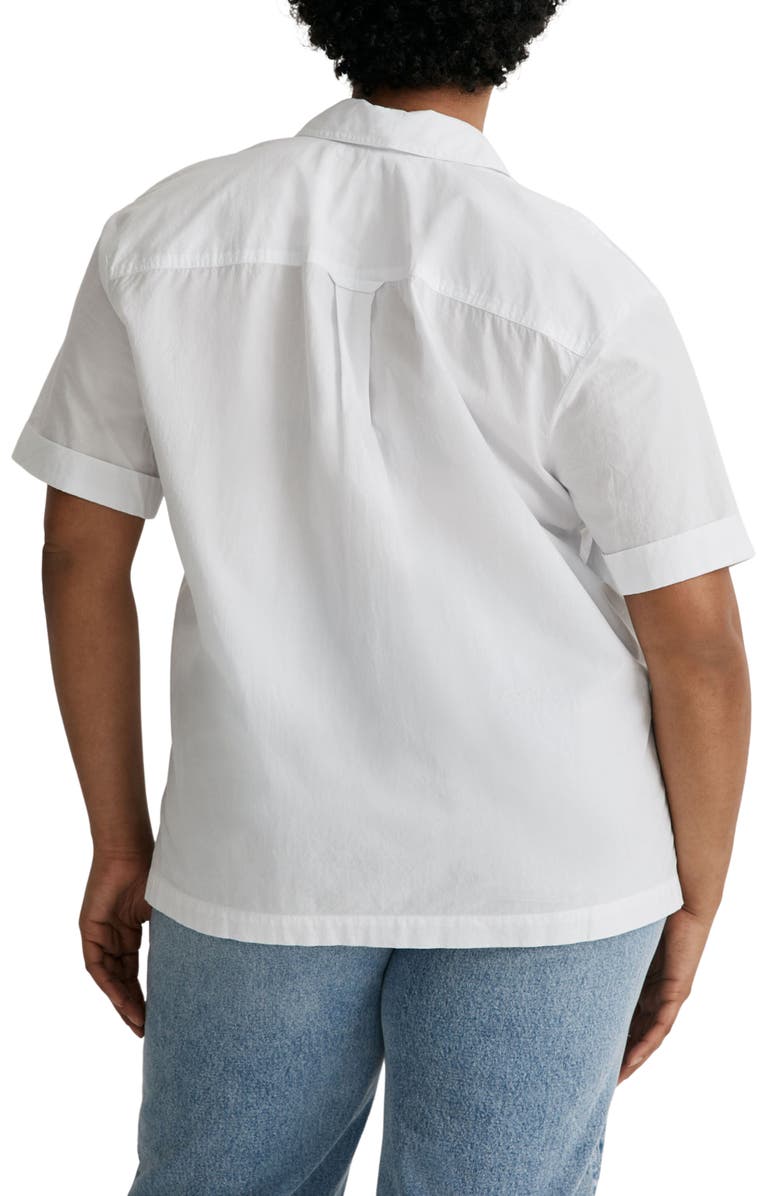 Madewell Short Sleeve Signature Cotton Poplin Button-Up Shirt, Alternate, color,