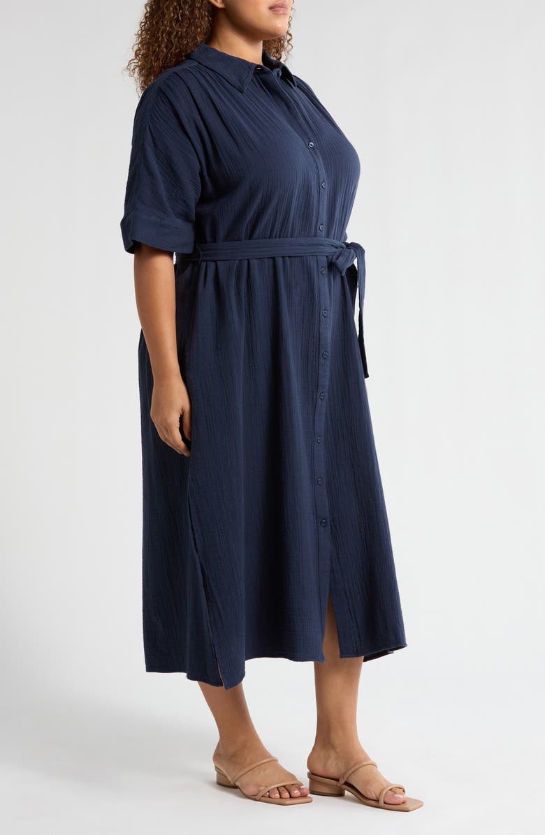 Caslon<sup>®</sup> Belted Midi Shirtdress, Alternate, color,