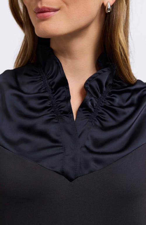 Foxcroft Tammy Glow Sleeveless Satin Top In Multi