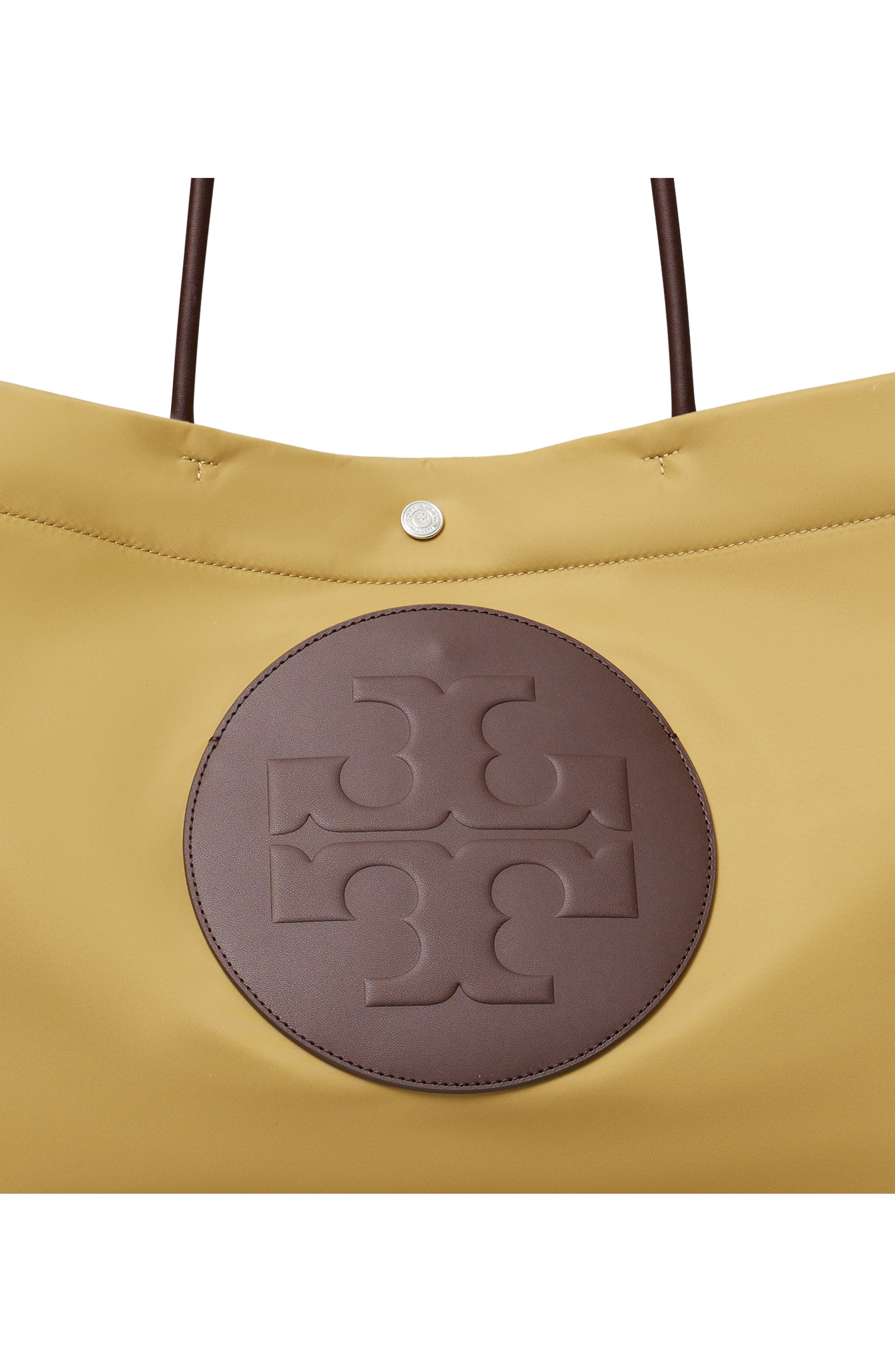 Tory Burch Ella Twist Tote, Alternate, color, Wheat
