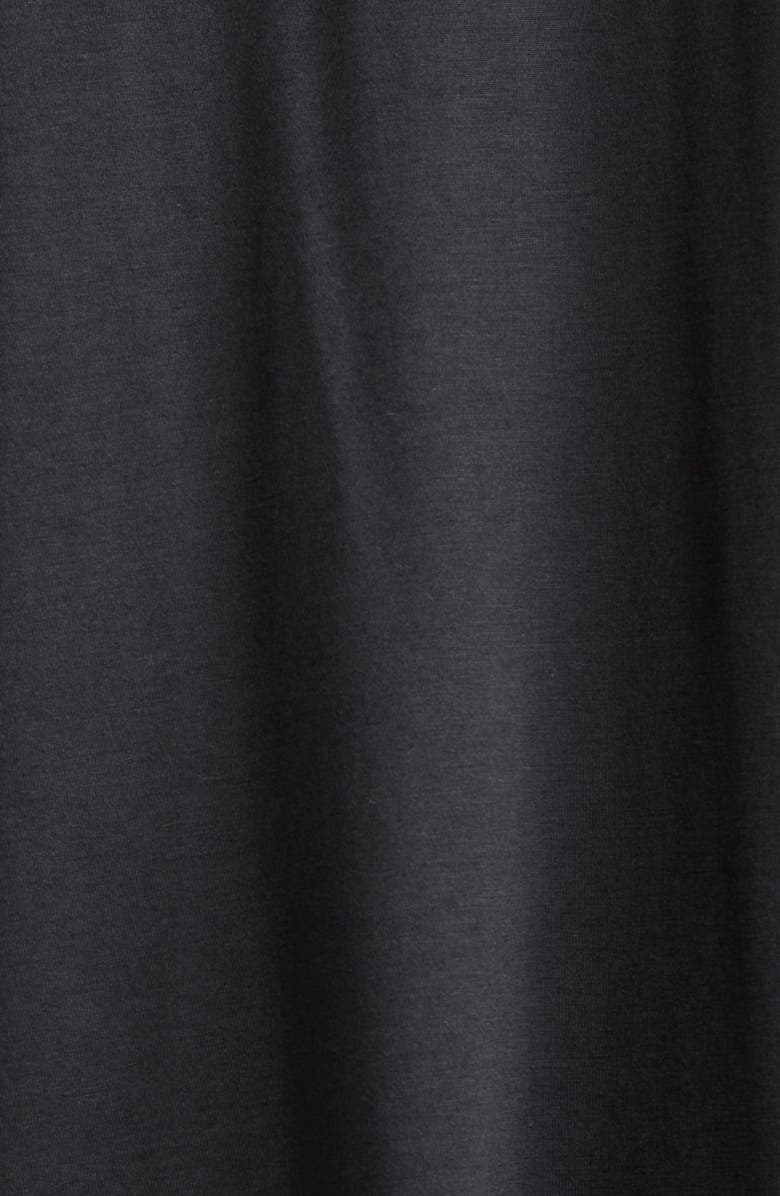 TOTEME Relaxed Jersey T-Shirt Dress, Alternate, color, Black