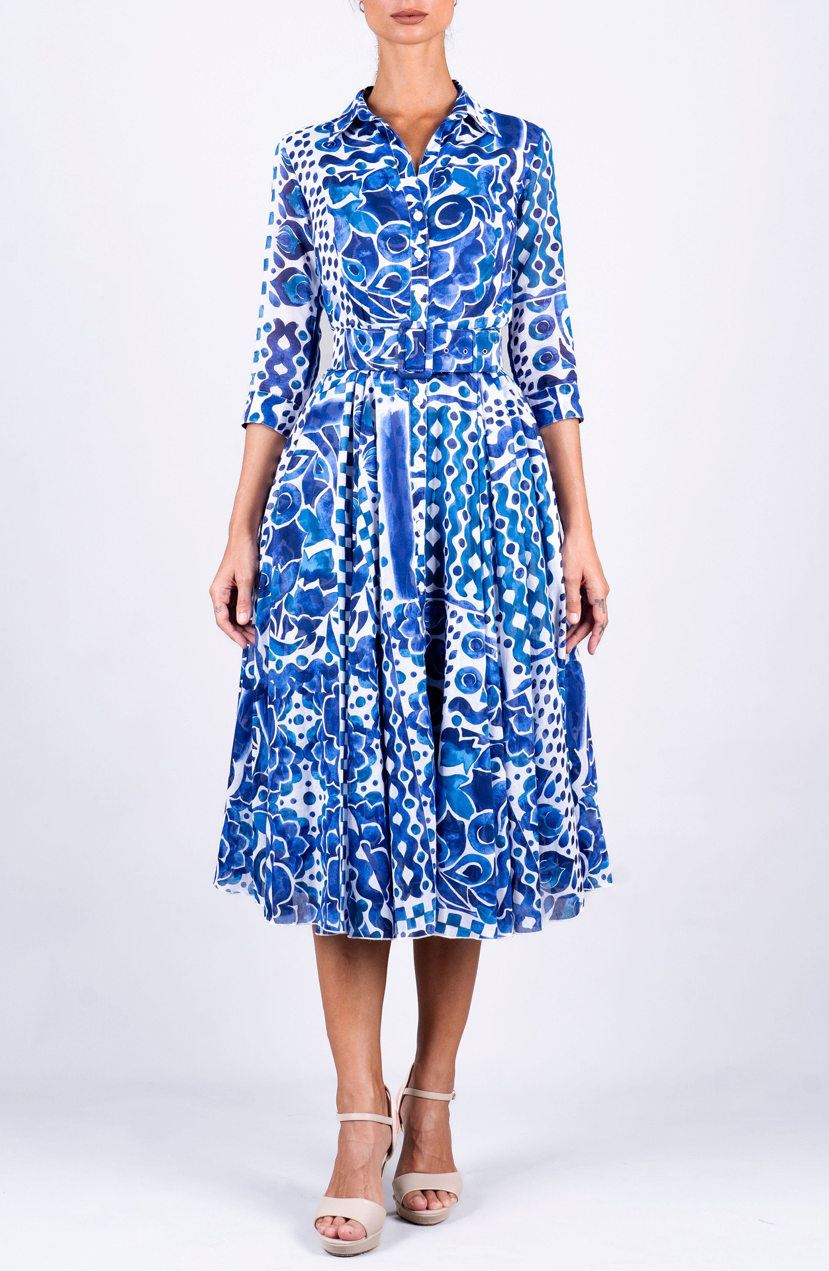 selected White Blue