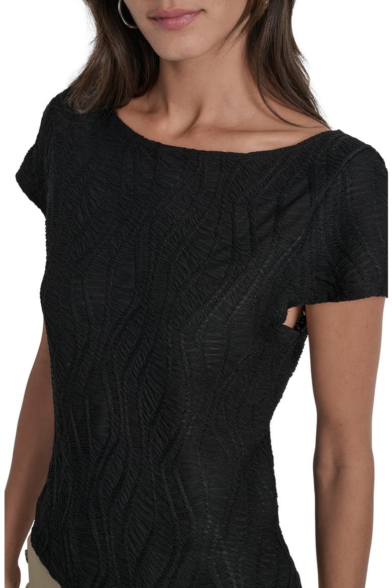 Texture Knit Top, Alternate, color, BLACK
