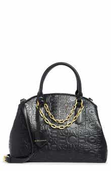 BCBG Debossed Triple Compartment Satchel