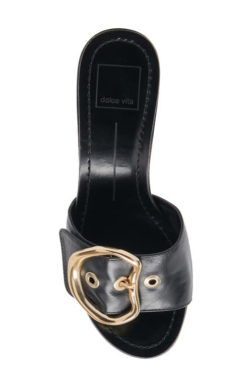 Dolce Vita Laika Womens Leather Slip-on Heels In Grey/white Leather