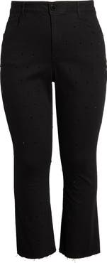 Wit & Wisdom Bennet High Waist Diamante Detail Bootcut Jeans