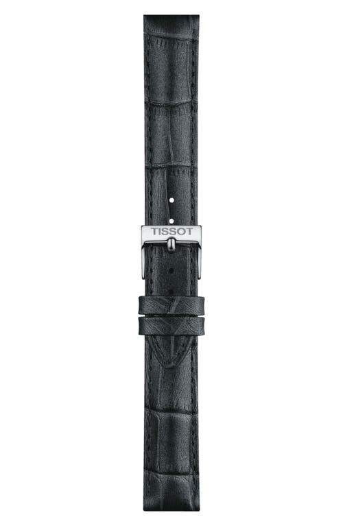 Tissot 16mm Leather Watch Strap in Grey at Nordstrom, Size 16 Mm