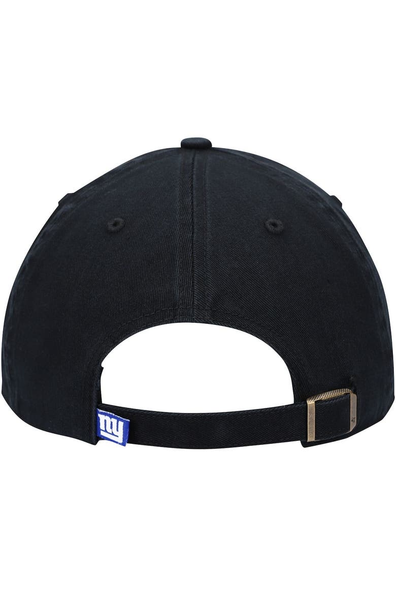 Men's '47 Black New York Giants Clean Up Alternate Adjustable Hat, Alternate, color, BLACK