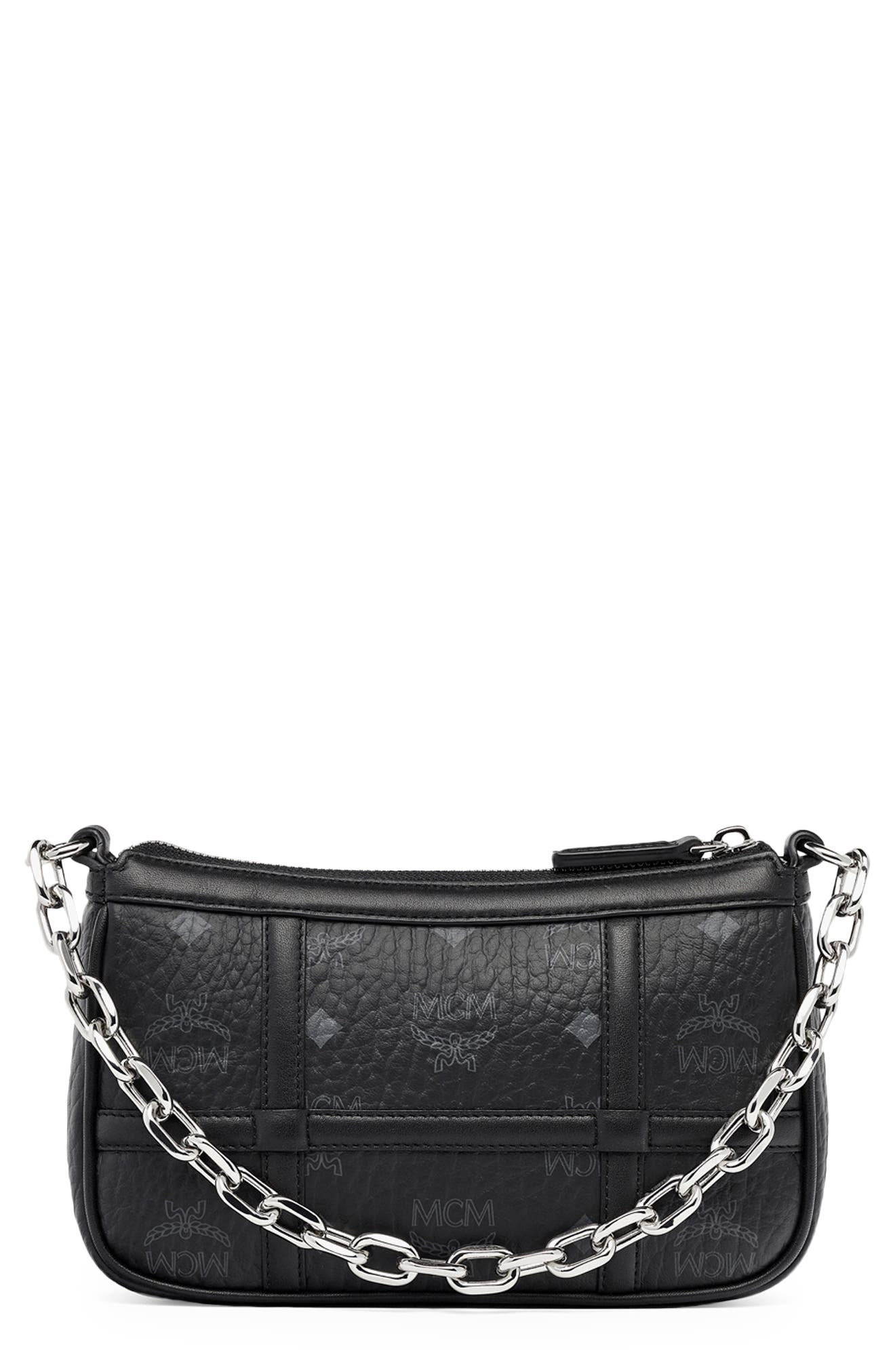 MCM Mini Delmy Visetos Shoulder Bag, Main, color, 