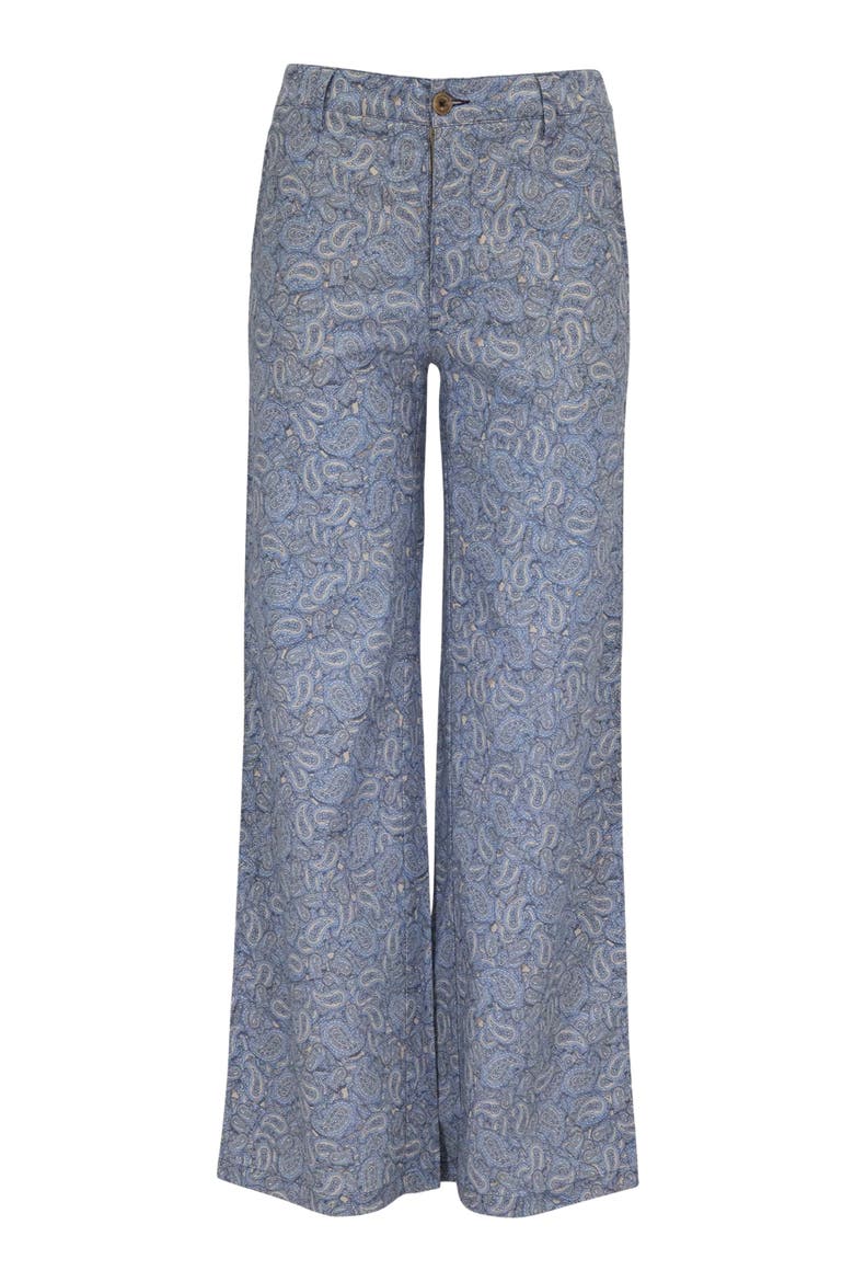 Paisley Pile Womens Wide-leg Pant, Alternate, color, PAISLEY PILE NATURAL
