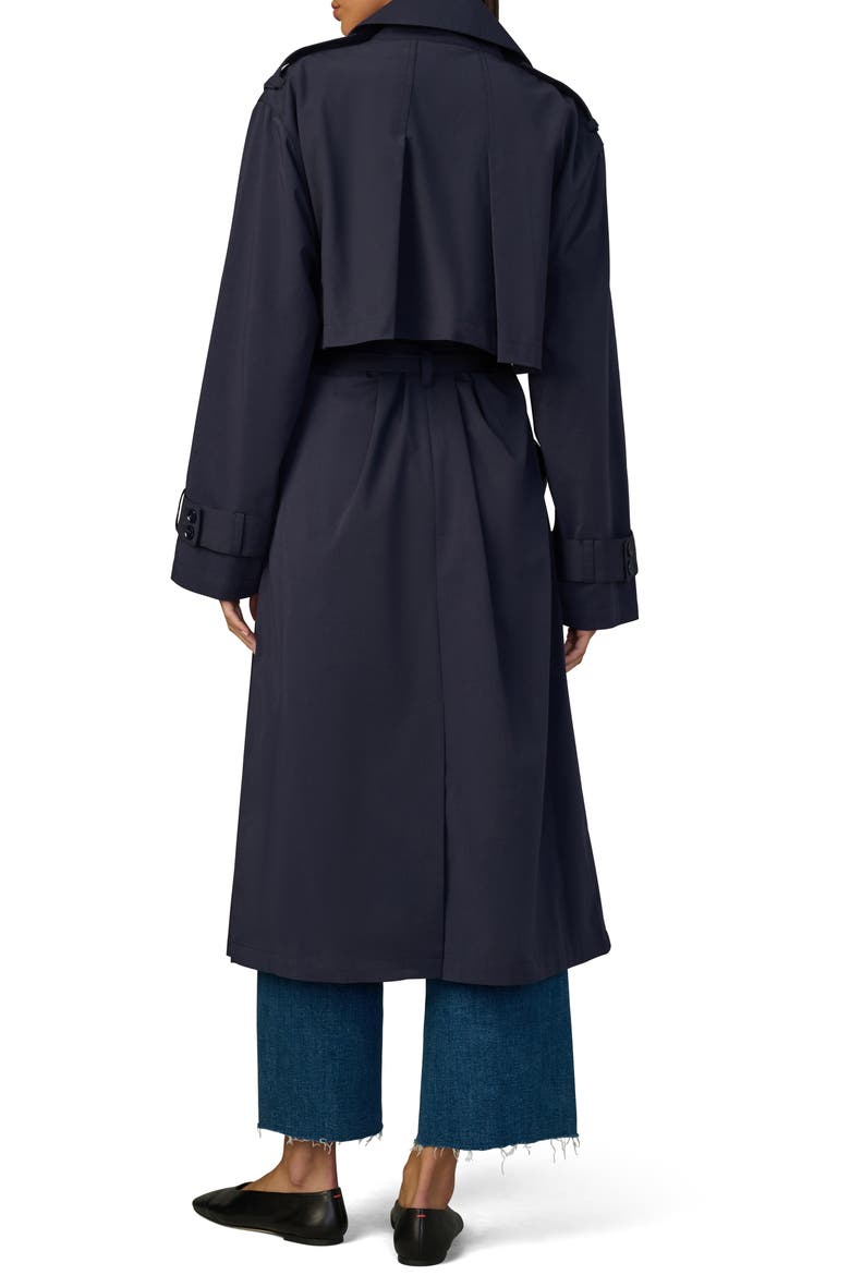 The Dani Michelle Trench Coat, Alternate, color, NAVY