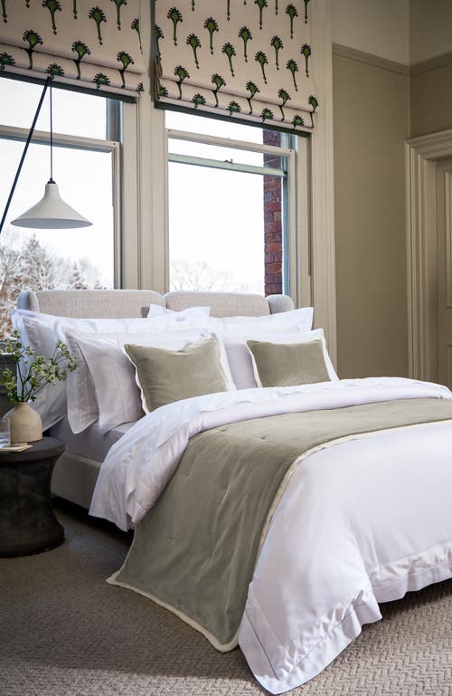 Christy Balmoral Luxury Cotton Sateen Duvet Cover Sets In White
