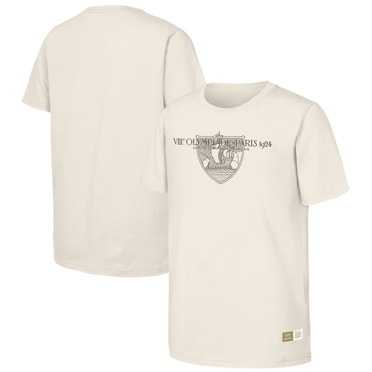 Men's Natural 1924 Paris Games Olympic Heritage T-Shirt