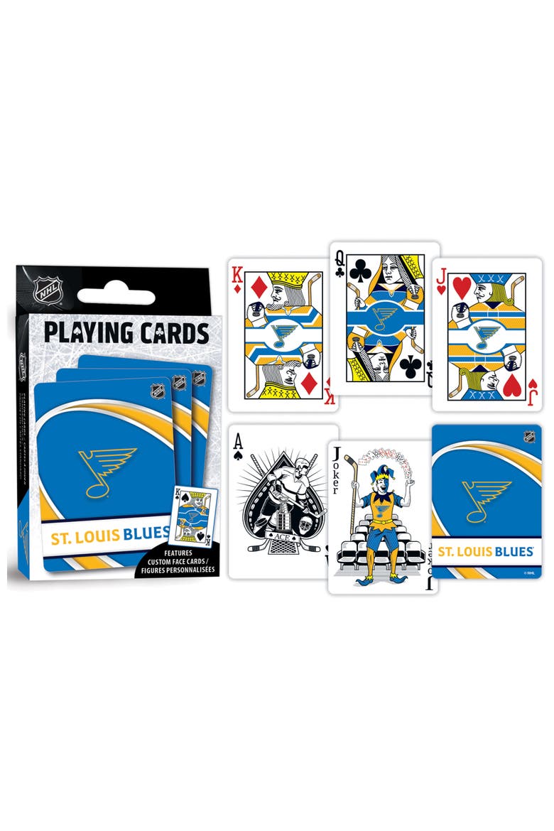St. Louis Blues Playing Cards, Alternate, color, Multicolor