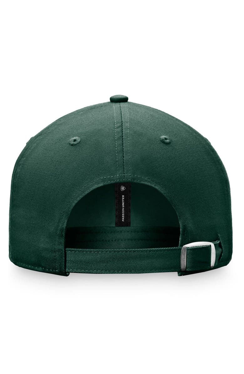 TOP OF THE WORLD Men's Top of the World Green Michigan State Spartans Slice Adjustable Hat, Alternate, color, Green