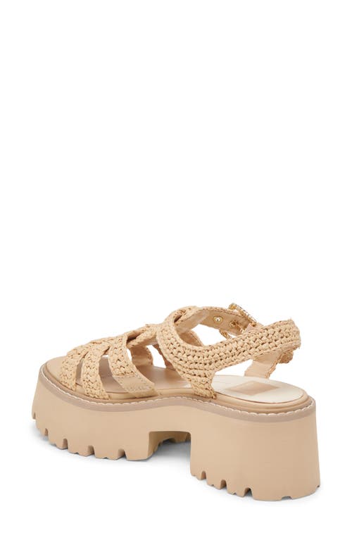 Shop Dolce Vita Latice Strappy Sandal In Light Natural Knit