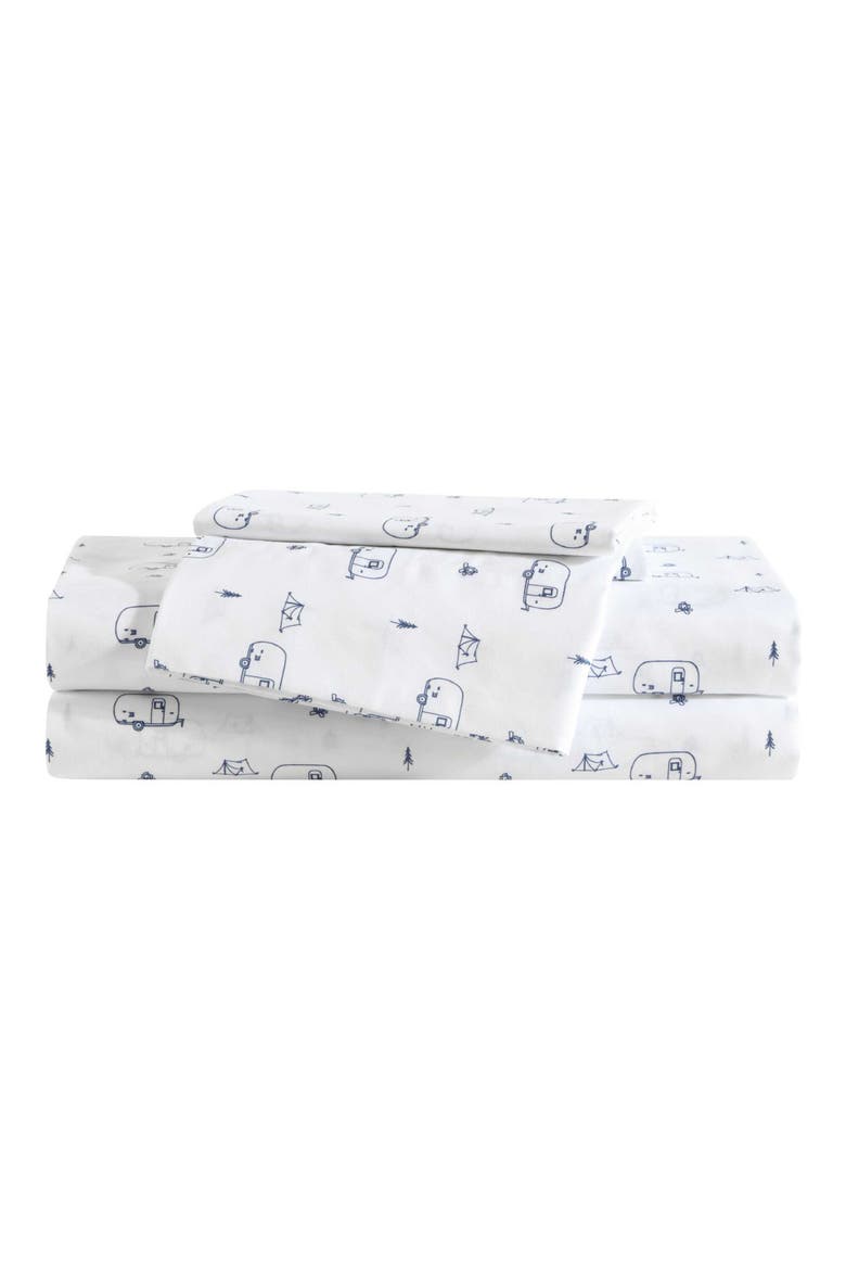 Travel Trailer Twin Sheet Set, Main, color, BLUE