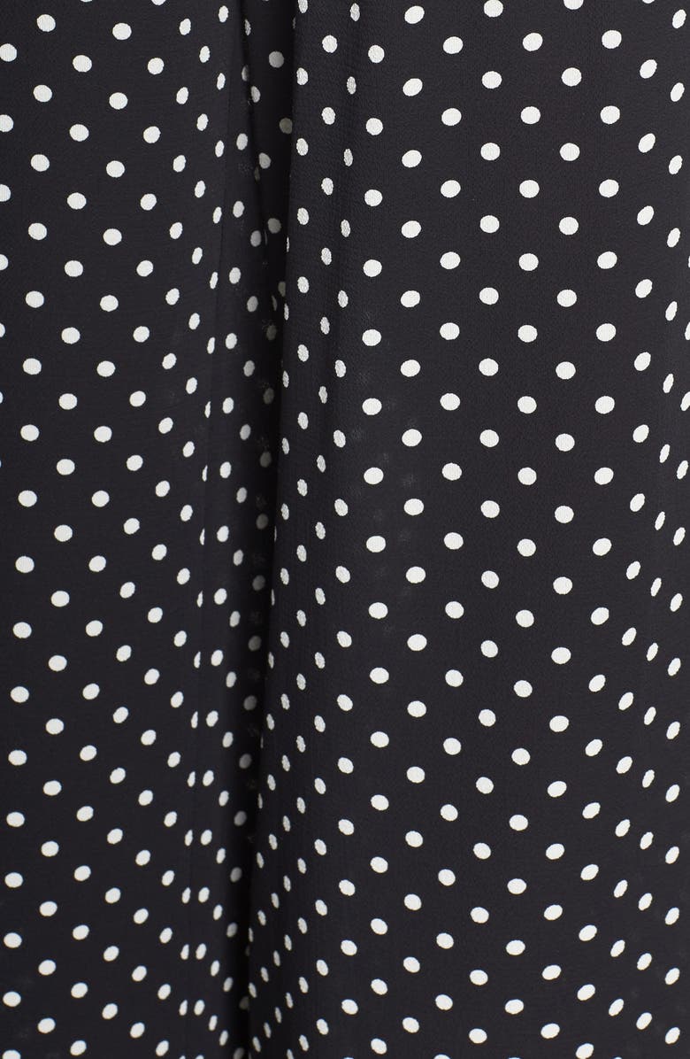 Eliza J Polka Dot Crepe Jumpsuit, Alternate, color,