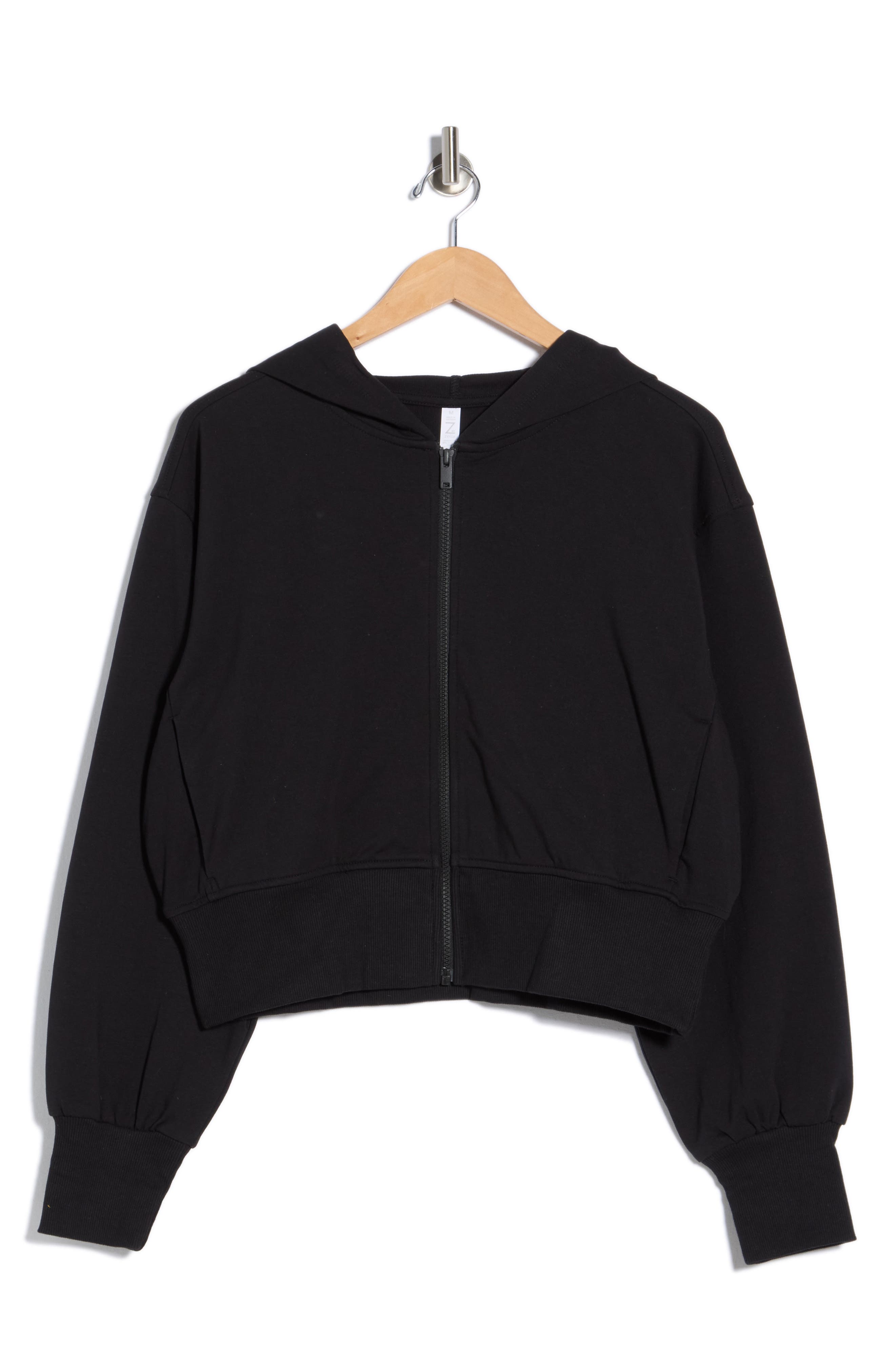 Relay French Terry Crop Full Zip Hoodie (Women) | Nordstromrack