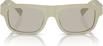 52mm Polarized Rectangle Sunglasses