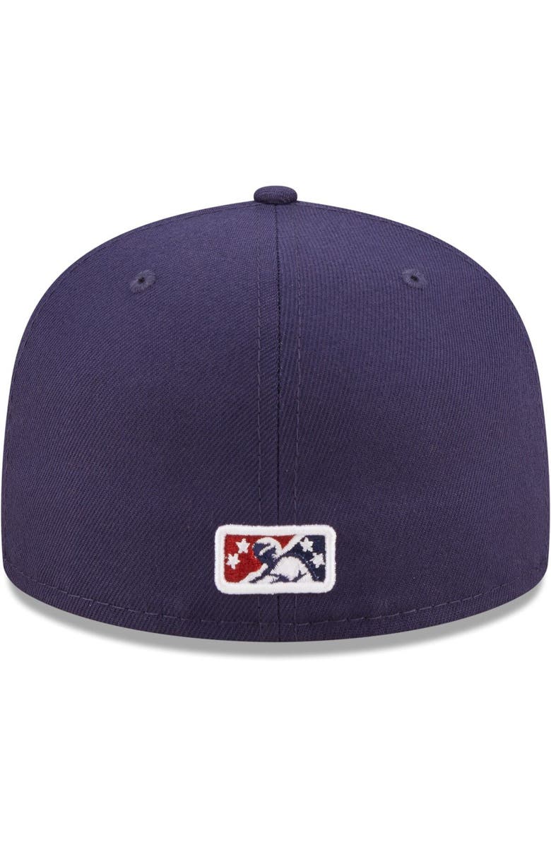 New Era Men's New Era Navy Lehigh Valley IronPigs Authentic Collection 59FIFTY Fitted Hat, Alternate, color, 