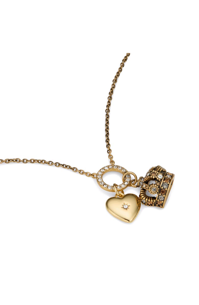 Kurt Geiger London Charm Pendant Necklace, Alternate, color, Gold