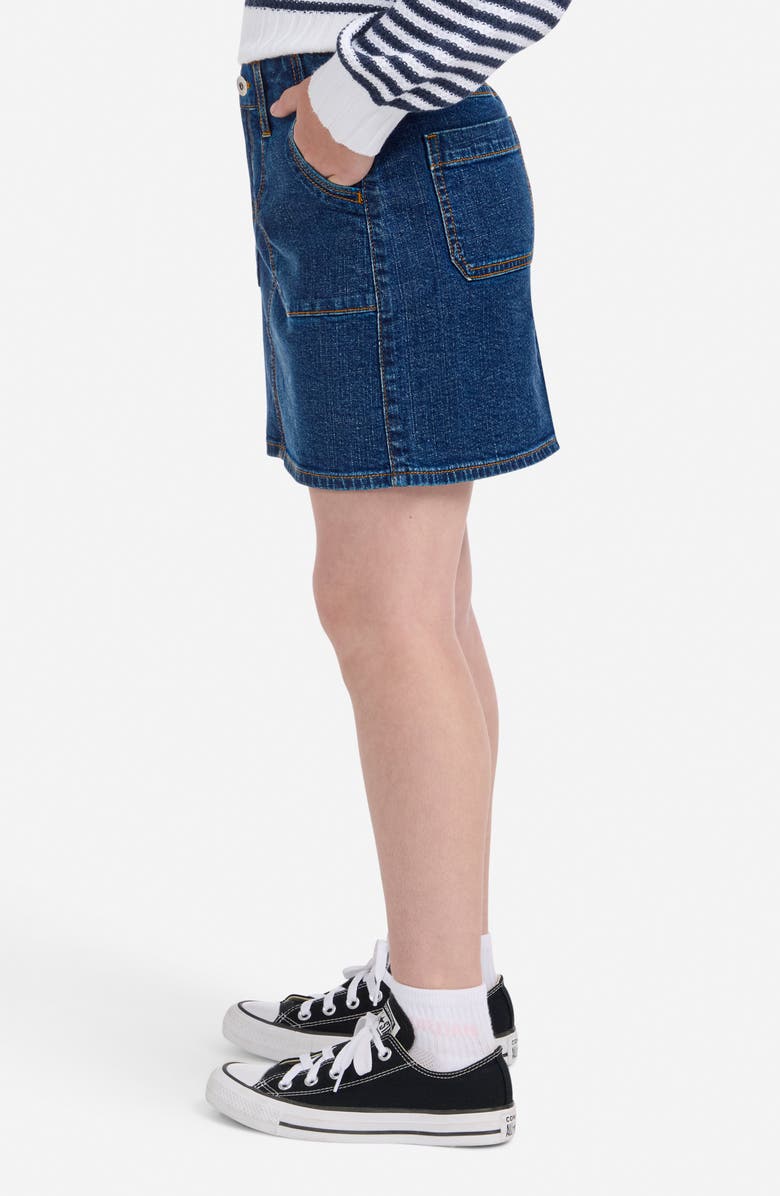 abercrombie kids Kids' Denim Miniskirt, Alternate, color, Night Sky