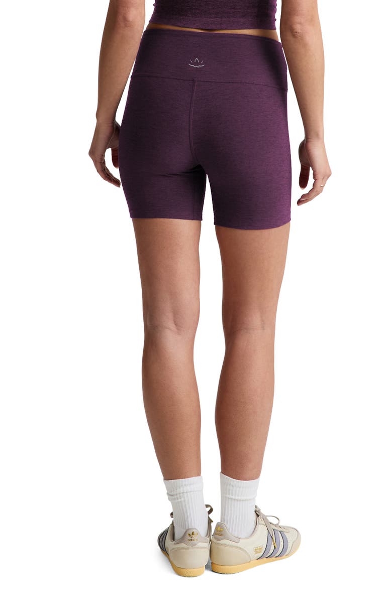 Space Dye Leisure Bike Shorts, Alternate, color, BRILLIANT BLACKBERRY HEATHER