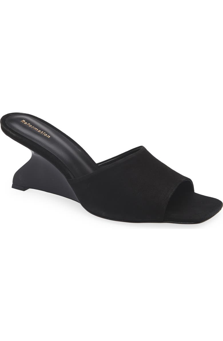 Reformation Enya Wedge Sandal, Main, color,