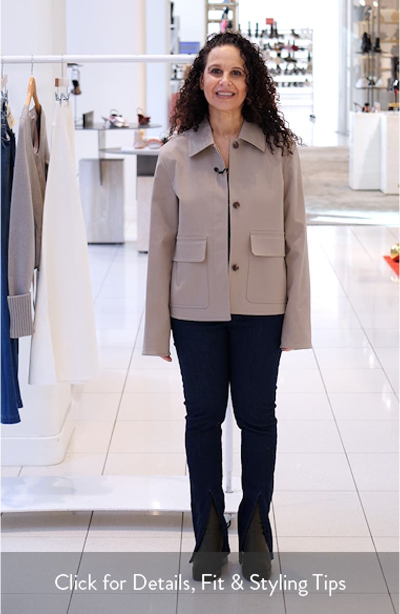 Boxy Stretch Cotton Jacket, sales video thumbnail