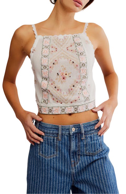 Garden Party Apron Back Top