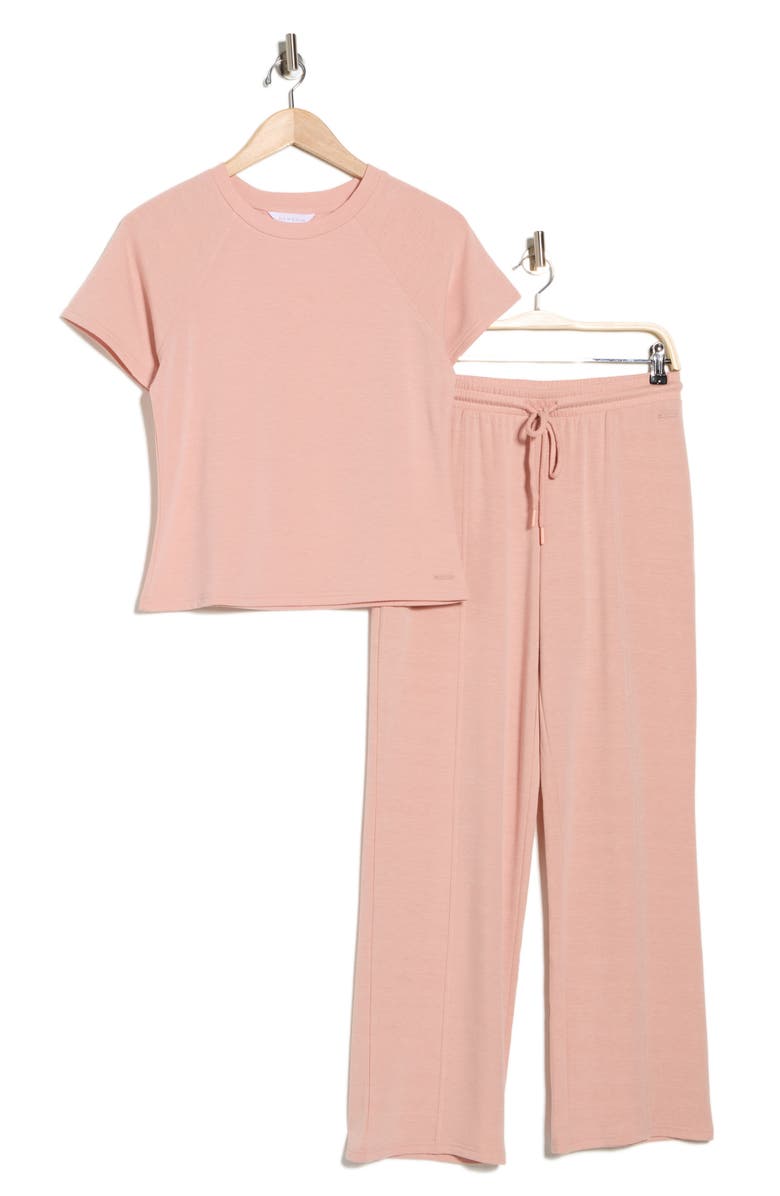 Danskin Jersey Pajamas, Alternate, color, Bare Blush