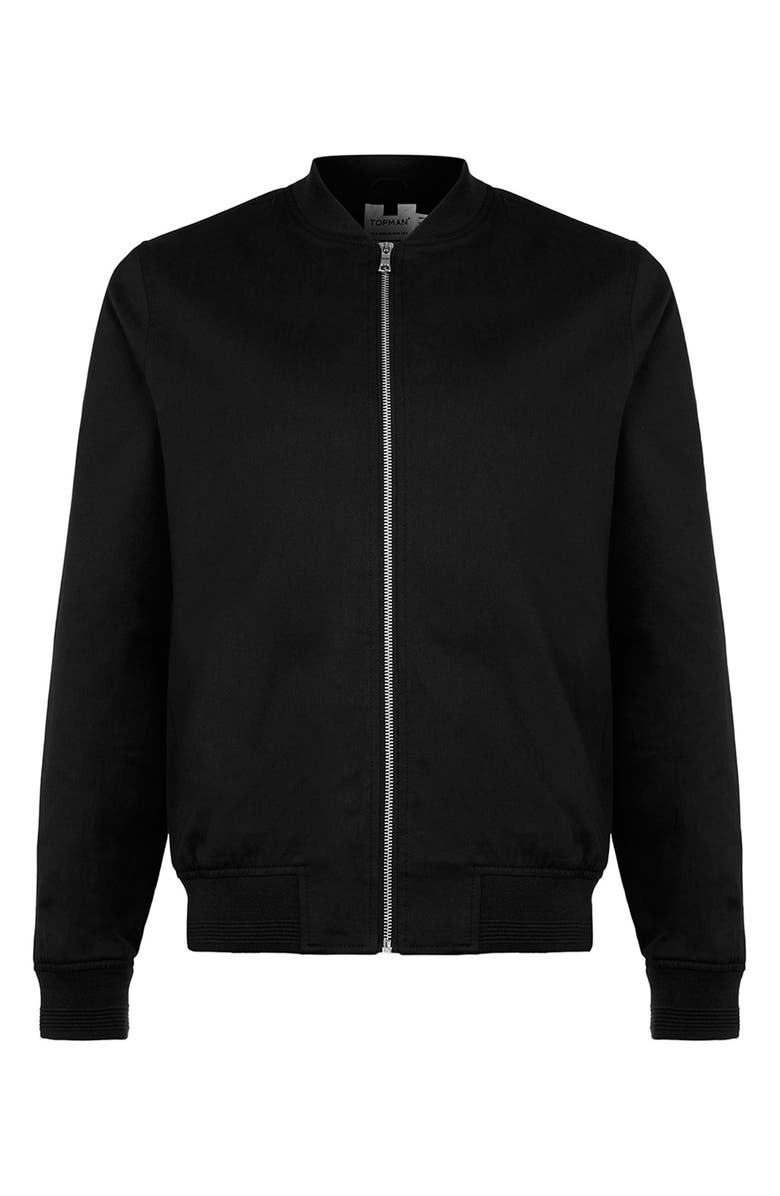 Topman Cotton Bomber Jacket, Alternate, color,