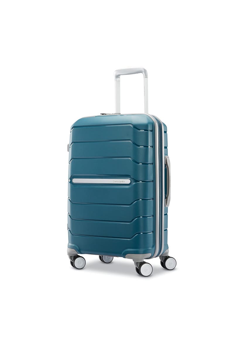 Freeform Hardside Expandable 21" Carry On Spinner Luggage, Alternate, color, Dark Teal