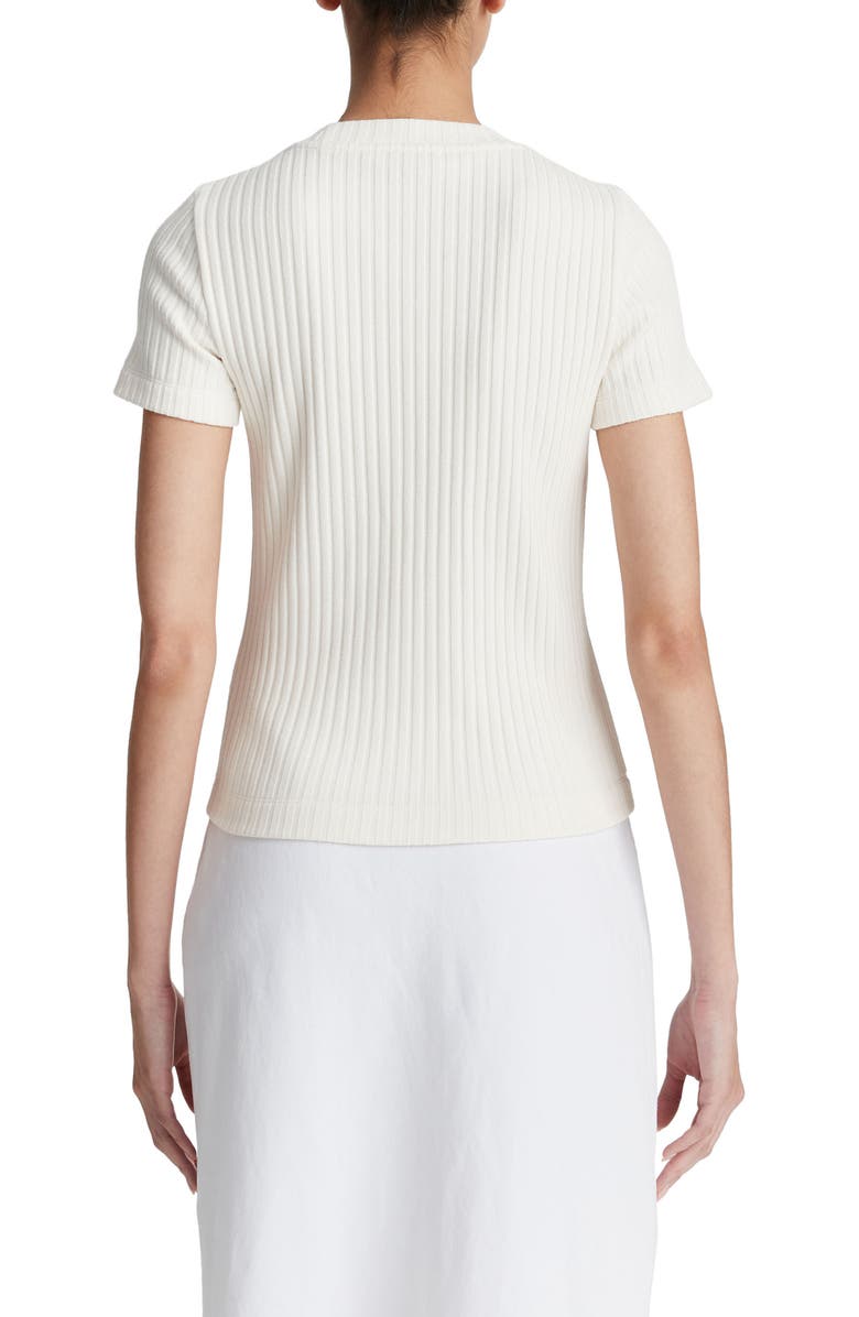 Vince Rib Crewneck Top, Alternate, color, Off White