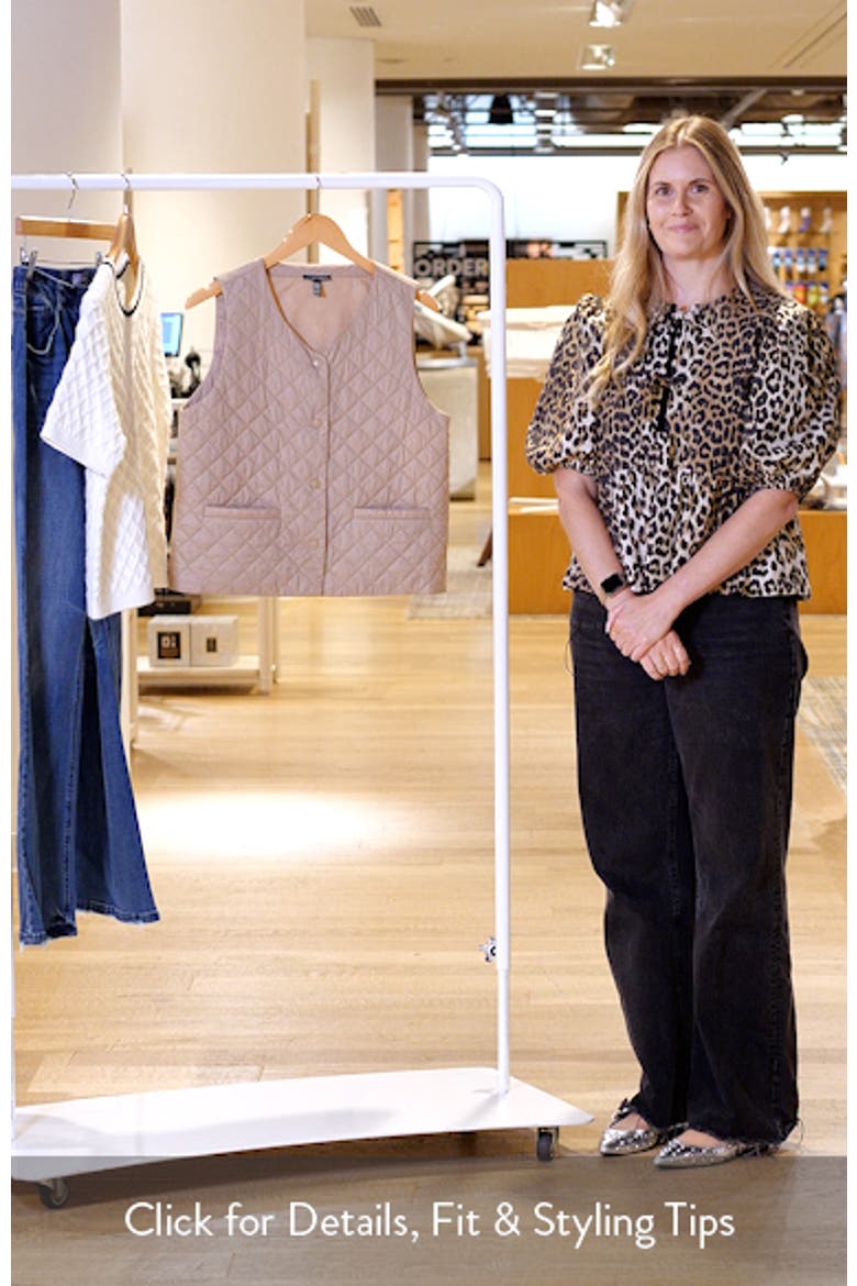 V-Neck Quilted Vest video