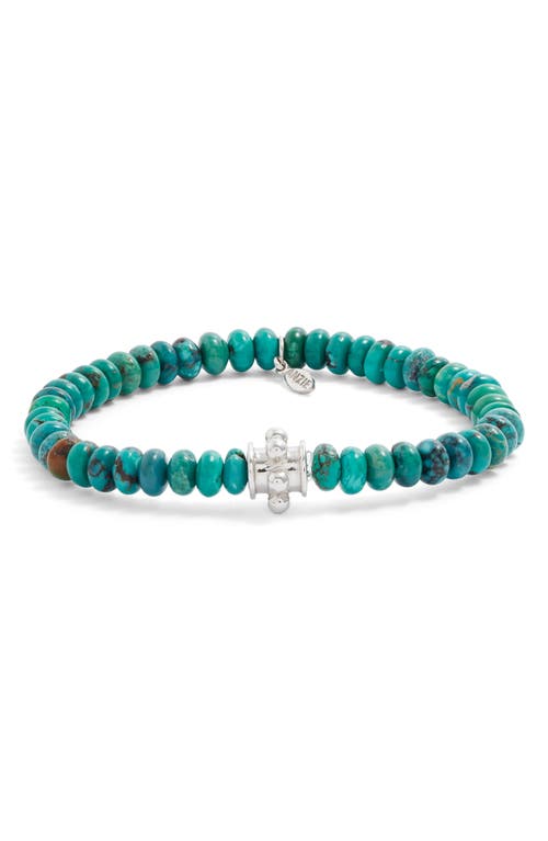 Anzie Bohème Beaded Stone Bracelet in Blue 