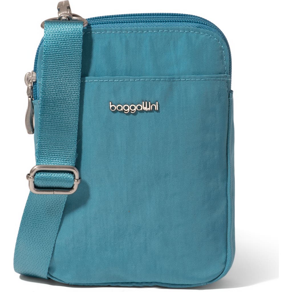 Baggallini Modern Take Two Rfid Crossbody Bag In Seaside Blue