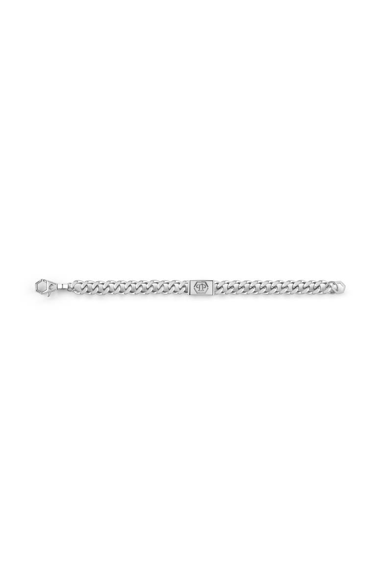 Stainless Steel Bracelet Plein Tag Men, Alternate, color, StainlessSteel