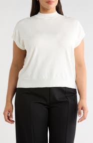 T Tahari Crewneck Shell Sweater