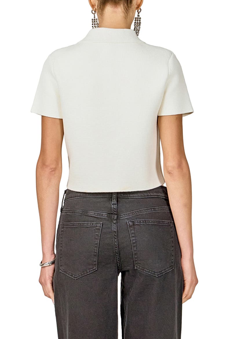 Jewel Buttoned Top, Alternate, color, IVORY