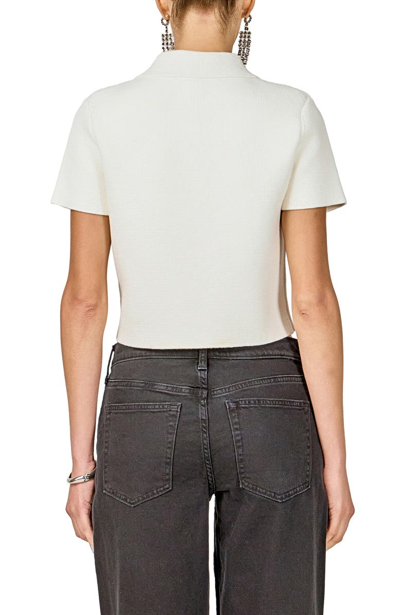 Endless Rose Jewel Buttoned Top, Alternate, color, Ivory