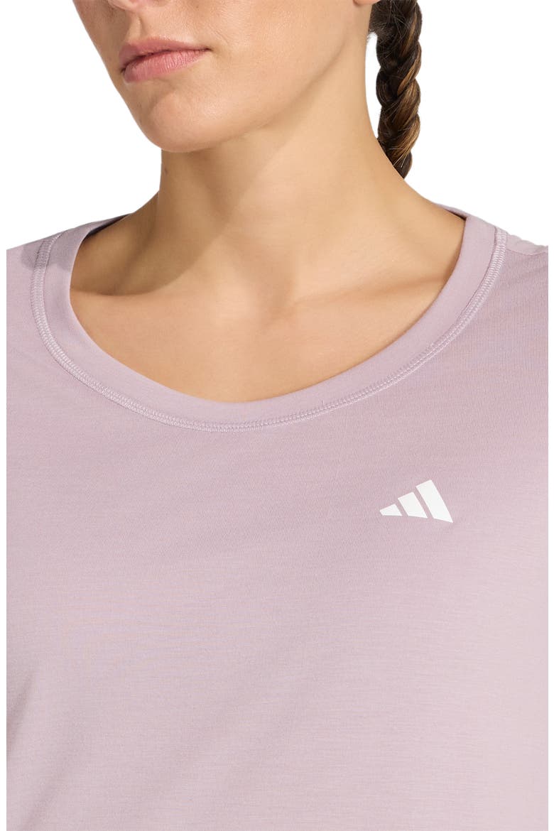 Workout Essentials Scoop Neck T-Shirt, Alternate, color, PRELOVED FIG